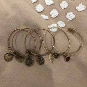 Alex and Ani Bracelets in Gold